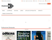 Tablet Screenshot of dinediciones.com